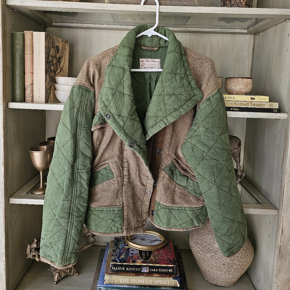 RARE ✨️ Free People x We The Free Hope Military Quilted Jacket - Picture 4 of 9